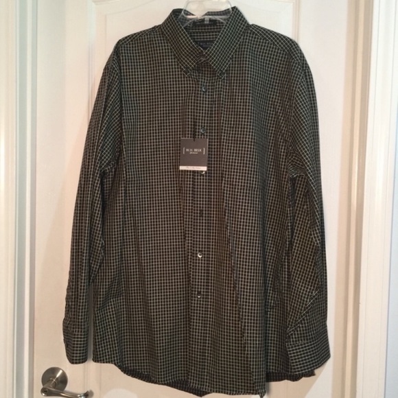 W.H. Belk Button Down Dress Shirts Sz XL L… - Picture 3 of 4